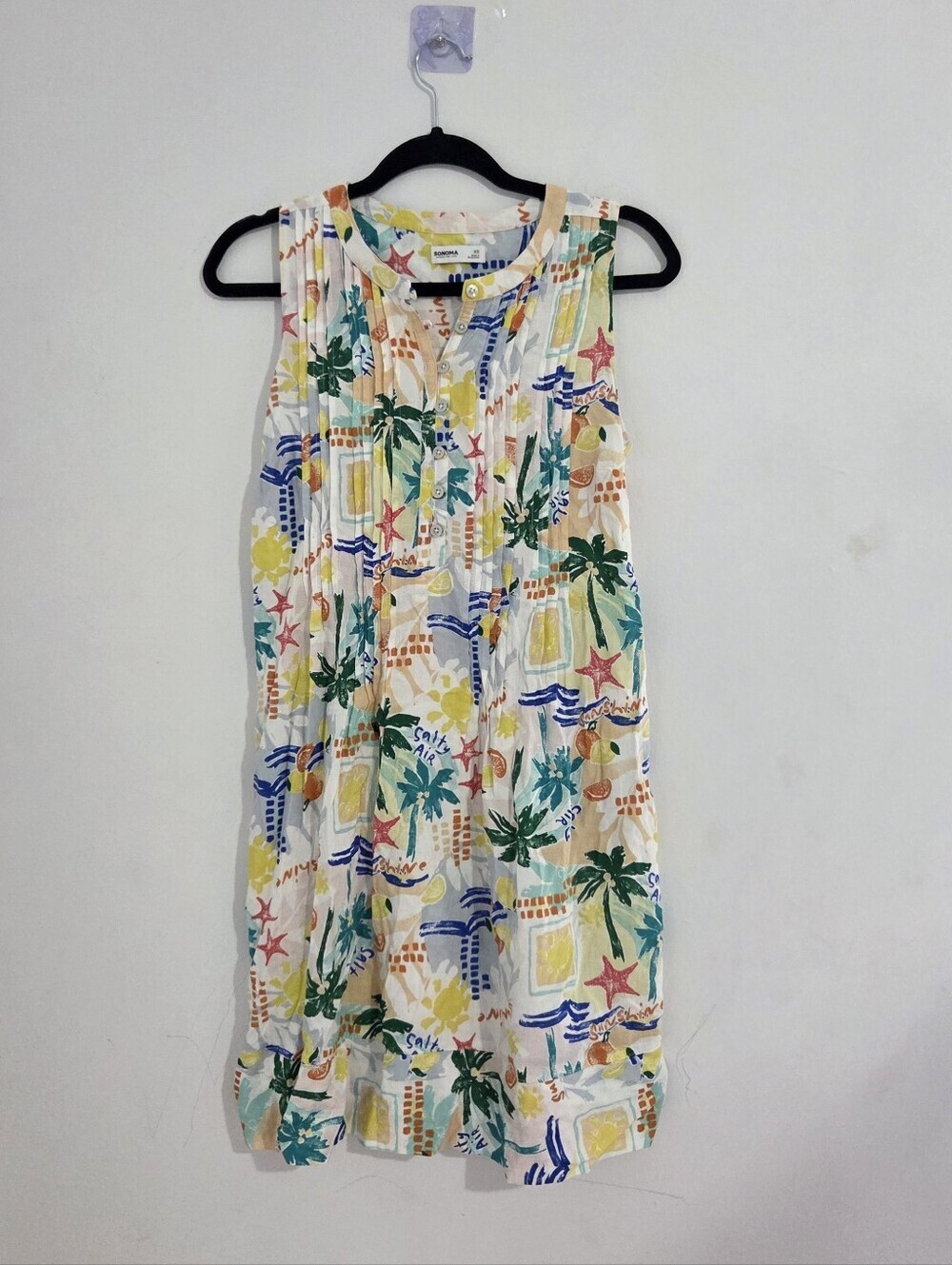 Sonoma Pintuck Patterned Dress